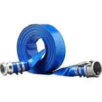 Latios Rückspülschlauch PVC-Ablaufschlauch 2 Zoll x 50 Fuß - Camlock C- und E-Anschlüsse - Hochleistungsqualität