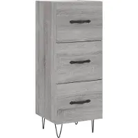 Syfax Sideboard Grau Sonoma 34,5x34x90 cm Holzwerkstoff