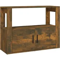 Syfax Sideboard Räuchereiche 80x30x60 cm Holzwerkstoff
