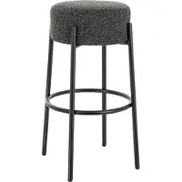 HOME DELUXE Barhocker OLIN – 1er Set Anthrazit | Moderner Sitzhocker für Küche, Bar & Wohnzimmer