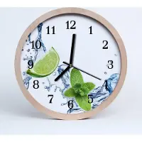 Tulup Holzuhr 30fi cm wanduhr - Kalkminze Obst