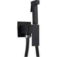 OEM Bidet-Duscharmatur, Einloch, Horizontale Sprühart, Wandmontage, Matte Schwarz