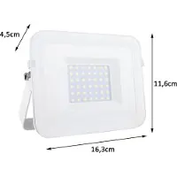 REV 30 Watt LED Flutlichtstrahler, 2700 Lumen 6500 Kelvin Tageslichtweiß, IP65
