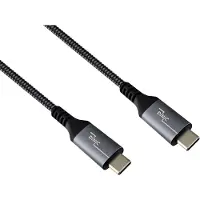 DINIC USB C 4.0 Daten u. Ladekabel, Typ C auf C, PD 240W, schwarz, 1,5m