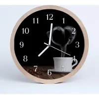 Tulup Holzuhr 30fi cm wanduhr - Kaffee Küche