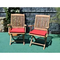 Lestix International Sitzauflage 47cm x 37cm für Klappstuhl Ancona Rot