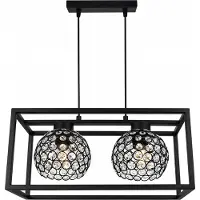 Light11 HOME Hängelampe Eleganter Käfig Kristallkugel