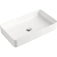 BEITZ & Walz AqvaCeramica Aufsatzbecken "SlimRim" o. Überl. 605 x 350 mm mattweiß