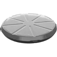 Elasto Pizzabox 'ToGo' - Aufbewahrungsbox von Pizza - Wiederverwendbare Kunststoffbox aus robustem Material - schwarz/transparent
