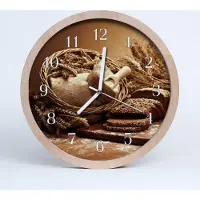 Tulup Holzuhr 20fi cm wanduhr - Körnerbrot