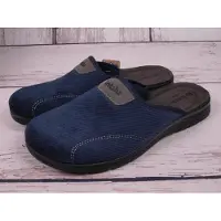 Inblu Herrenhausschuhe Slipper BG51-004 blau mit Lederdecksohle
