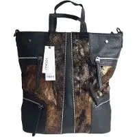 Markenlos Damen Tasche Shopper Handtasche Schwarz Schultertasche Schultasche Neu L-59