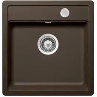 Schock Einbaubecken Cristadur Mono N-100 S FB flächenbündig einbaubar Bronze BRO