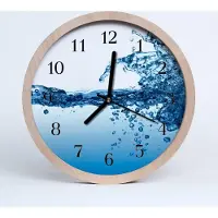 Tulup Holzuhr 20fi cm wanduhr - Wasser Küche