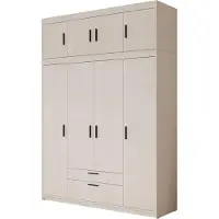 Mirjan 24 Kleiderschrank Elena 4D, Stilvoll Drehtürenschrank , Schlafzimmer Kollektion (Farbe: Sandbeige, mit Aufsatz)