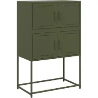 Syfax Sideboard Olivgrün 68,5x38,5x107 cm Stahl