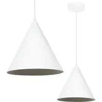 Light11 HOME Soho Hängelampe Weiss 1 Flach 25Cm E27
