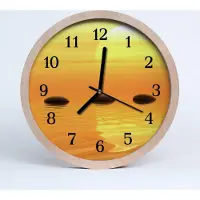 Tulup Holzuhr 20fi cm wanduhr - Sun Wasser Natur