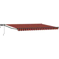 Syfax Manuelle Markise mit Solar-LED 4 x 3 m