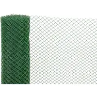 STREND PRO Geflecht ECONOMY 6, 1000/20x20 mm, 45° quadratisches Muster, 300g/m2, grün, Vollkunststoff, Packung 10 m – Kunststoffgitter