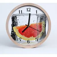 Tulup Holzuhr 20fi cm wanduhr - Grapefruit Obst