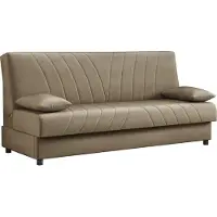 Mirjan 24 Schlafsofa Zoe, Polstersofa mit Bettkasten und Schlaffunktion, Stilvoll Couch, Wohnzimmer (Farbe: Zanzibar 102)