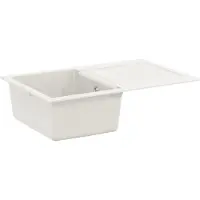 Syfax Waschbecken Weiß 780 x 500 mm 80% Quarz und 20% Harz