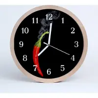 Tulup Holzuhr 20fi cm wanduhr - Paprika-Pfeffer-Küche