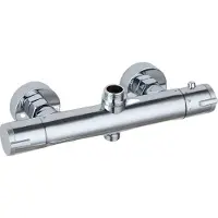 OEM Thermostatischer Duscharmatur, Doppelgriff, Wandmontage, Chrom A