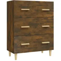 Syfax Sideboard Räuchereiche 70x34x90 cm Holzwerkstoff
