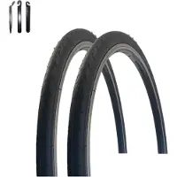 Maxxi4you 2 x VEE Rubber V182 26" Fahrradreifen Schwarz 32-559 (26 x 1.25) inkl. Reifenheber