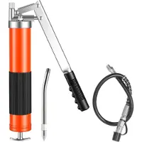 StarTech.com Fettpresse - Pistolengriff-Handfettpresse-Set - Bis 689 bar Hochdruck - Fassungsvermögen 0,4 L - Flexschlauch 45,7 cm - Verlängerungsrohr - Spitze Düse - Für Kfz & Boot