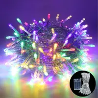 Lapalife Lichterkette 10m 100 LED Batteriebetrieben Lichterketten für Innen Weihnachten Hochzeit Party Garten Deko, Bunt