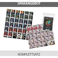 REWE EM 2020 + WM 2018 Sammelkarten - je 1 Komplettsatz GLITZER