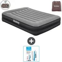 Bestway Luftmatratze - 2-Personen - 152 x 203 x 46 cm - Grau - Inklusive Zubehör