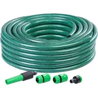 STREND PRO Schlauch Economic, 1/2 Zoll, L-20 M, Set mit Adapter, Düse, Kupplungen, Gartenschlauch