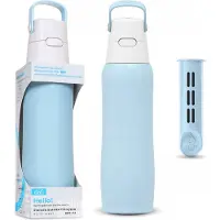 Dafi Stahl-Filterflasche Solid Steel Blau 800 ml wiederverwendbar M0V-GGIMU