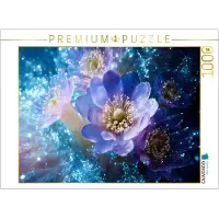 CALVENDO Puzzle Kristall-Anemonen im Tiefenlicht | 1000 Teile Lege-Größe 64 × 48 cm Foto-Puzzle für glückliche Stunden