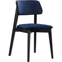 Mirjan 24 Stuhl KT63/C, Esszimmerstuhl aus Buchenholz, 47x49x80 cm, 1-Stück (Farbe: Magic Velvet 2216, Holzfarbe: Schwarz)