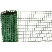 STREND PRO Geflecht ECONOMY 7, 1000/20x20 mm, quadratisches Muster, 300g/m2, grün, Vollkunststoff, Packung 10 m – Kunststoffgitter