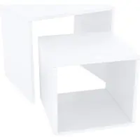 CasaDolce Casa Dolce Couchtisch BERNIAN, 2er-Set, weiß, 48x30x45 cm, Satztisch