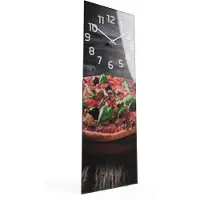 FLEXISTYLE Rechteckige Wanduhr PIZZA ITALIANA