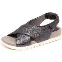 Unisa F6834 sandalo donna dunkel silber CESTA Schuh Frau