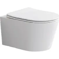 BEITZ & Walz AqvaCeramica WC Wand Tiefspüler spülrandlos Rotation 530 x 360 mm - weiß -