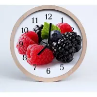 Tulup Holzuhr 20fi cm wanduhr - Blaubeeren