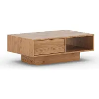 Feldmann-Wohnen Couchtisch Collodi Wohnzimmertisch 110x70x40cm Massivholz geölt Farbe wählbarWildeiche Natur