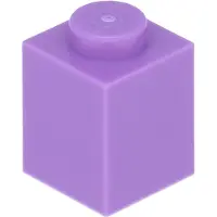 LEGO 100 Stück 3005 Stein Brick 1x1 Part Basic Steine 100 Mittleres Lavendel