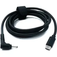 System-S DC 12V Kabel 150 cm 5,5 x 2,5 Stecker zu USB 3.1 Typ C Stecker