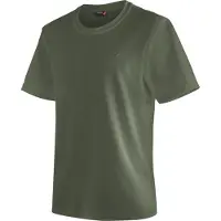 Maier Sports 1100000002199 "Walter", Herren, Gr. L, grün (moosgrün), 100% Polyester, Rundhals, Shirts 1100000002199, Herren Kurzarmshirt, leichtes Sommer Funktionsshirt, Rundhals, Reg Fit, Topseller