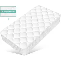 Hiazurm Matratze 140x200 cm, 7-Zonen Federkernmatratze mit Spannbettlaken, Höhe 22cm, H3, Taschenfederkernmatratze, Premium Taschenfederkern